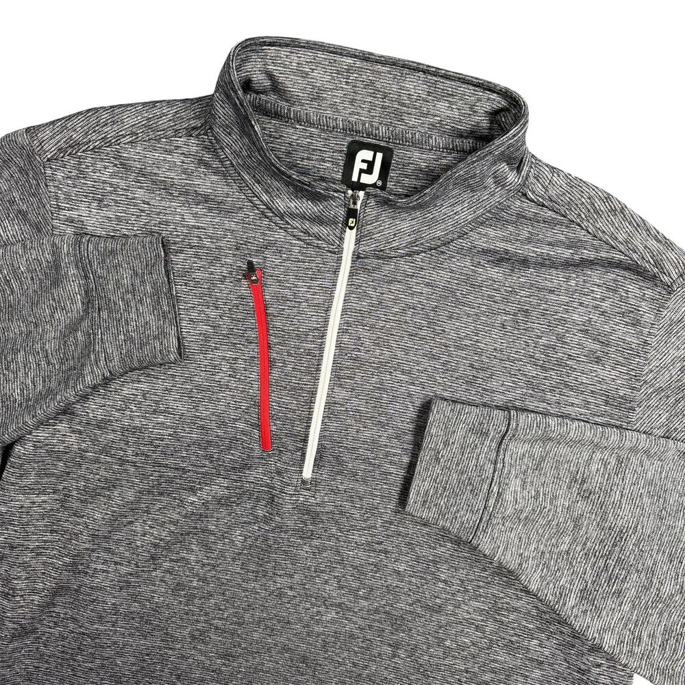 FootJoy Men’s XXL Gray SunRidge Canyon Quarter Zip Golf Pullover Performance